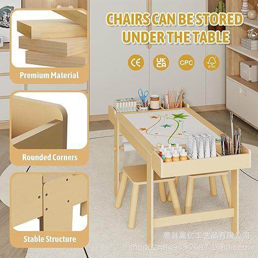 木质儿童艺TOX术桌家用童活感官桌绘画学习书桌带儿储物儿童动架,鲜花速递/花卉仿真/绿植园艺,其它园艺用品,淘宝优惠券,粉丝福利购,淘宝优惠卷