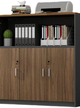 件柜矮柜储物木质文带锁隔断柜落地收纳杂柜抽屉柜XJH-019办公柜