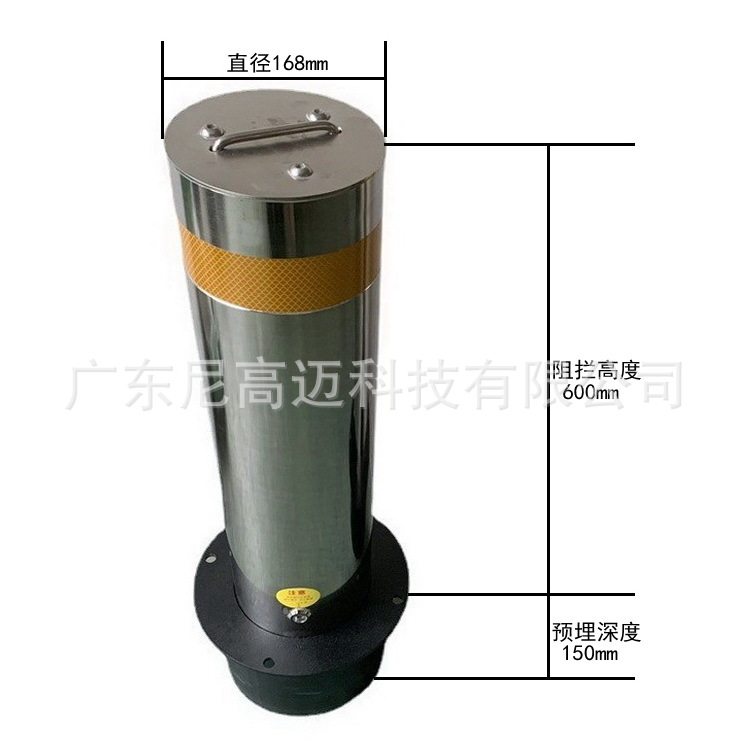 不锈钢可拆卸活动路桩学校景区停车区应急道移动护柱固定式升降柱