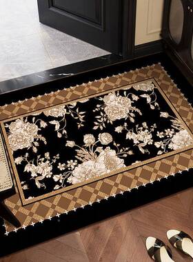 美复古式入户门地垫家用中古风客NGV地毯门垫进门防耐脏滑厅蹭土