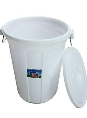 6/10L120900升大桶白桶塑料水桶储水桶带盖5铁耳储物发酵桶酿酒桶