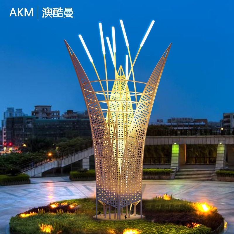 户外芦笋芦苇景观灯艺术装置灯光广场设施景区摆件景区亮化灯具