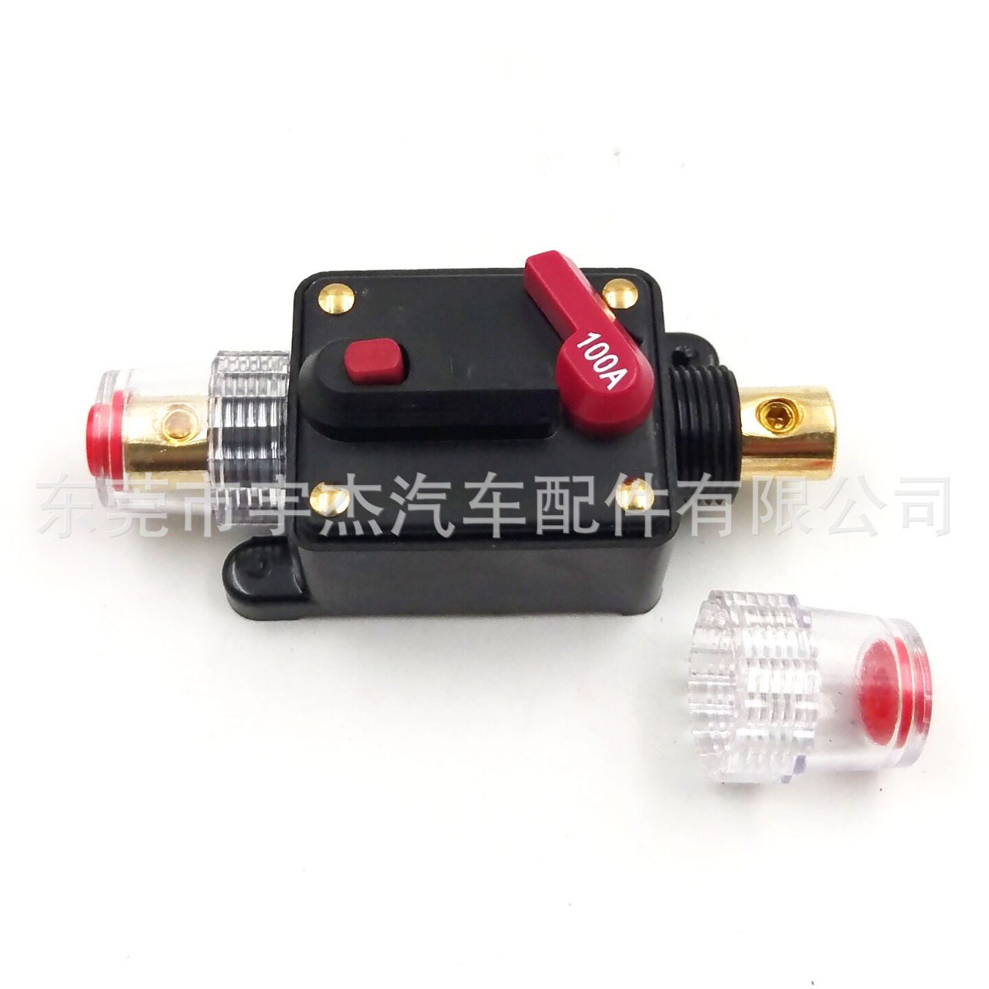 汽车12-24V100A车用音频视频系统电流过载保护过流断路器手动恢复