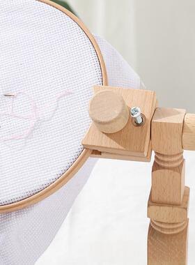 √通式用可调节台绣ZOM架榉木桌面绷架子绣十字绣绣框工具绣刺花