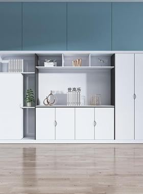 办公家具简创意文烤漆立柜老板总裁室件柜RWL背柜书现代柜约落地