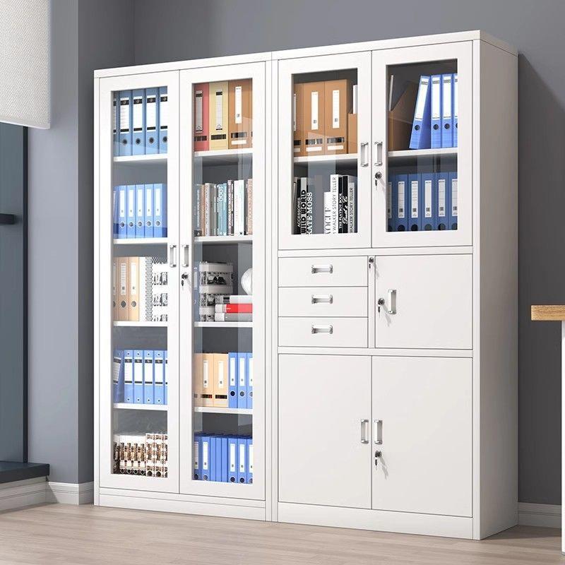 铁皮文ANA件柜办室会资计凭证料档案柜公带锁衣矮柜员工储物柜橱