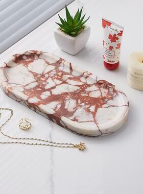 奢天然石托盘卫大理石生间家用浴室洗簌台材轻奢高档石摆PUJ件托