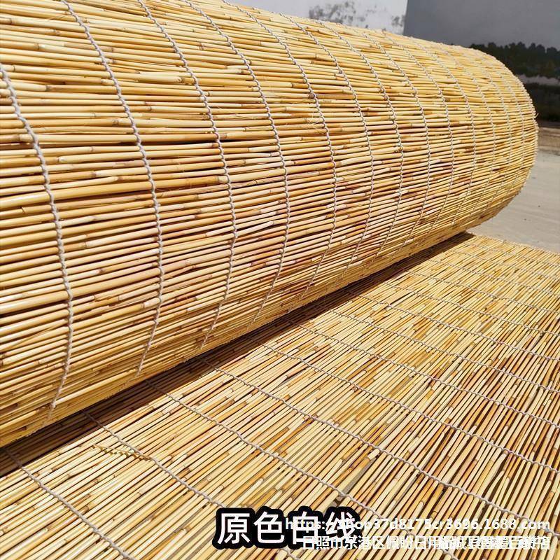 卷帘子复古帘遮阳窗帘断吊竹帘田子园装顶饰JSL芦苇草帘墙隔面帘