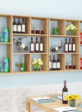 简酒柜挂壁挂家用餐厅约墙上REQ悬式红酒架饭店烧烤吧台式多层置