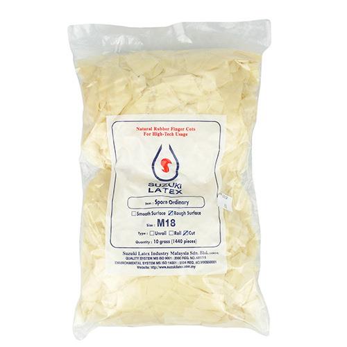 指进口透明切口砂化套PPH无粉磨尘净手指套无卤无氯