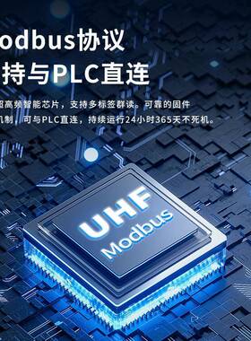 RFID超高频RuS22、45modbs网口TCP/RTU通讯读8头KOEPLC通讯读卡3