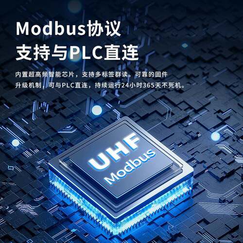 RFID超高频RuS22、45modbs网口TCP/RTU通讯读8头KOEPLC通讯读卡3