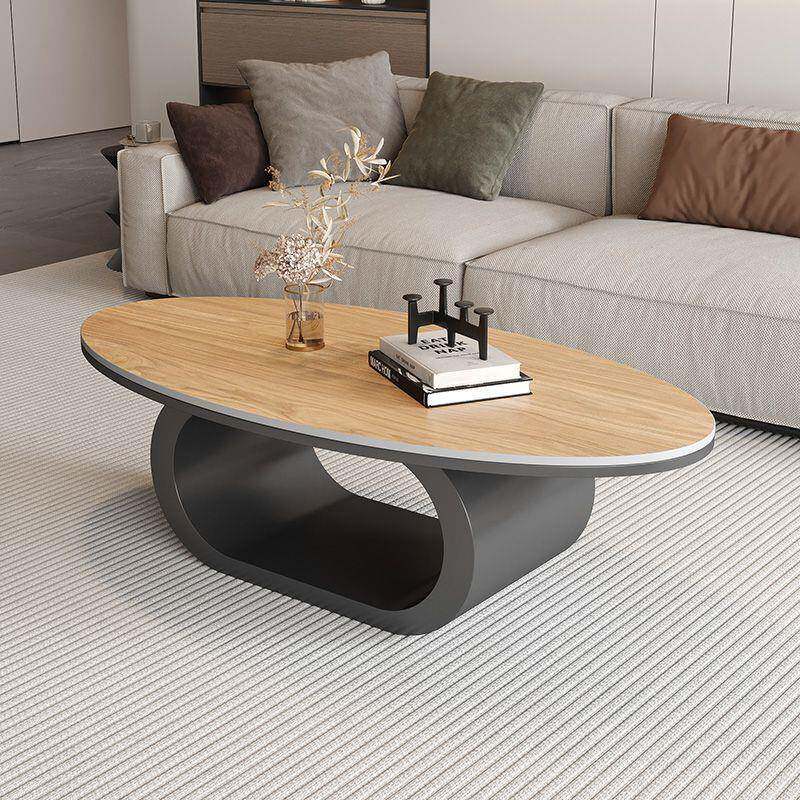 椭圆形客岩板茶几现代奢简约意轻极简小户型厅LGY家用设计创小异