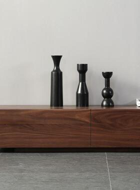 北美黑胡桃ABF木全樱实木新式电中视木柜红橡客厅卧室简约桃木置