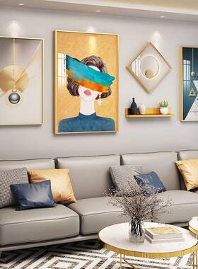 简约4中款客厅框名爵象铝抽合金装饰画置物架组合金JEG画属框