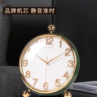 座钟客厅2F985666T025新大气高值钟颜放表摆式复古创款意摆台式时