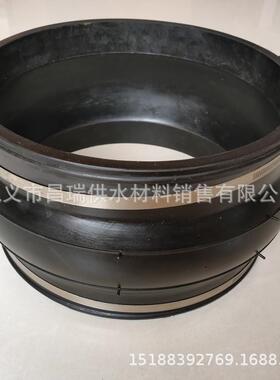 108mm管外径卡箍式水橡胶箍连软接头1JJV10/114管道卡接橡胶膨胀