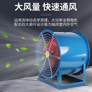 低SFG2 岗位式 2.5噪S轴流风机220 4轴通风机0.75KW管道固声定式