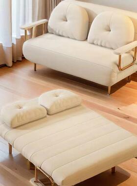 功能单人沙发网25471红新阳款小户型云朵多沙发沙床发可折叠两用