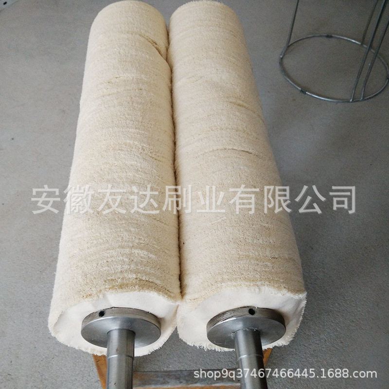 皮革厂用五金镜面抛光布轮皮革抛光机布辊毛刷辊厂家生产