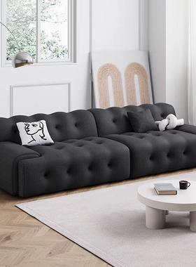 排奇意式极简罗堡布约艺沙发现代简客厅小户型设FTA计师网红直沙