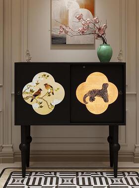 法式中风54古玄关柜2窄cm超薄30cm客厅餐边柜走廊过道极复古装饰0