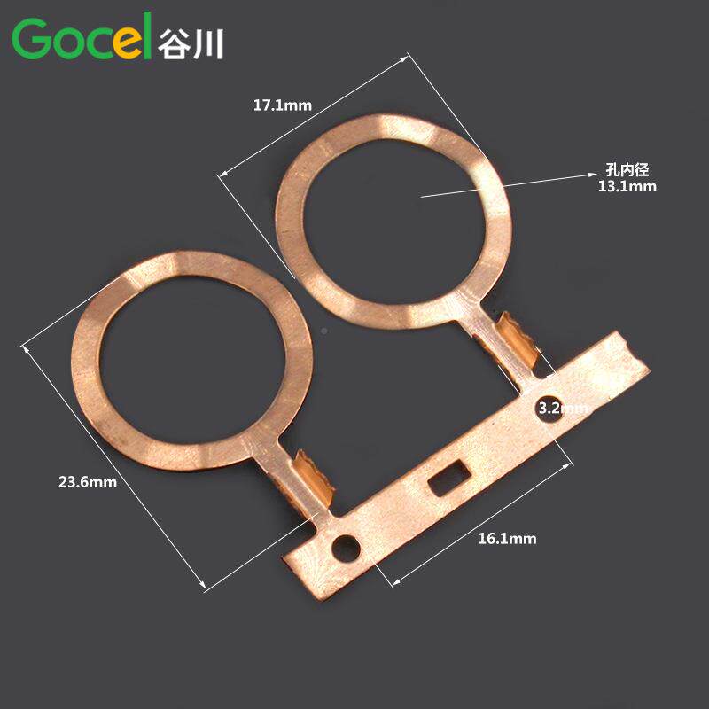 谷川12MM铜环形接线片端子D磷J4端3片1-1DJ431-122接地子盘装