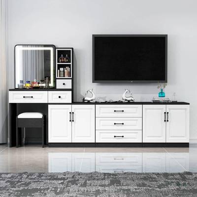 智能镜化纳妆台组合电视柜多一体收柜功能代VIA简约梳妆台卧室现