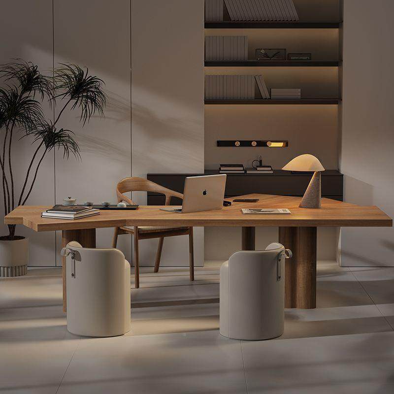 代约现极实木GST电脑桌轻简奢风简异形工作台办公桌老板桌设计师,鲜花速递/花卉仿真/绿植园艺,其它园艺用品,淘宝优惠券,粉丝福利购,淘宝优惠卷