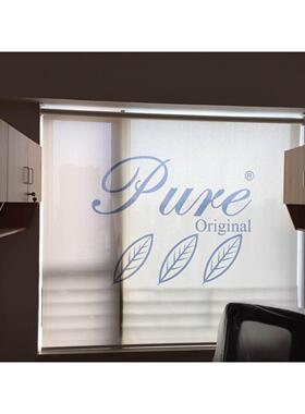 公司logo提供YRB图案菱形卷帘机器造方块光现遮代简约窗织帘