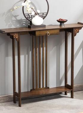 现代约客厅条案端景台玄关窄款简新中式关台玄YVC入户柜门厅玄关