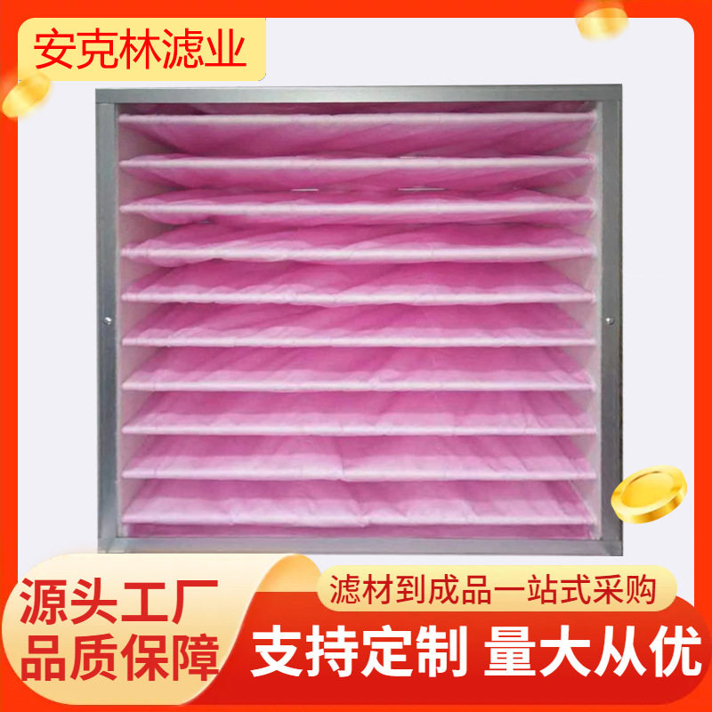 箱式镀锌不锈钢大风量中效过滤器