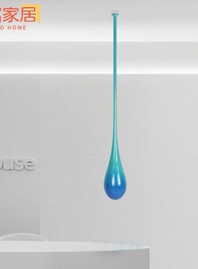 客厅装饰天花板NMS空窗中吊饰悬挂水滴雕橱挂饰代样板房创塑意摆