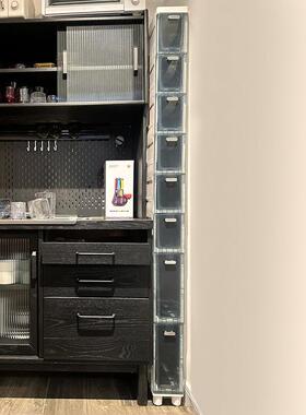 O&14CMGIO厨房夹抽式纳柜简缝约欧屉式窄柜22宽缝隙柜18收cm卫生