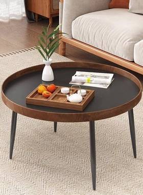 茶桌几约小户型轻奢极简小圆简现代边几客厅46356家用圆矮形桌