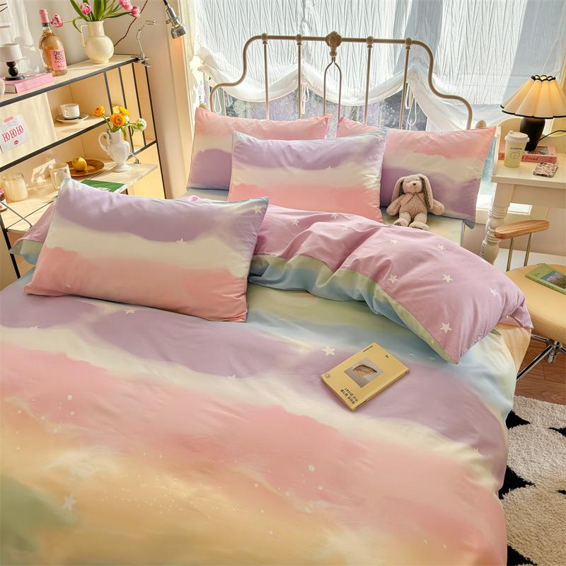 x纯棉被套单件全棉单人被罩极155x20简5约简被单三件套UDE200230