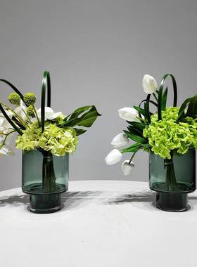 轻奢简约代现仿花真花艺JQN件家居客厅摆餐桌茶几样板间洗手台假