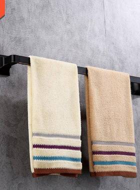 黑色毛巾免架浴室打淋浴房孔卫生间置物架GLG五金件挂量大优先