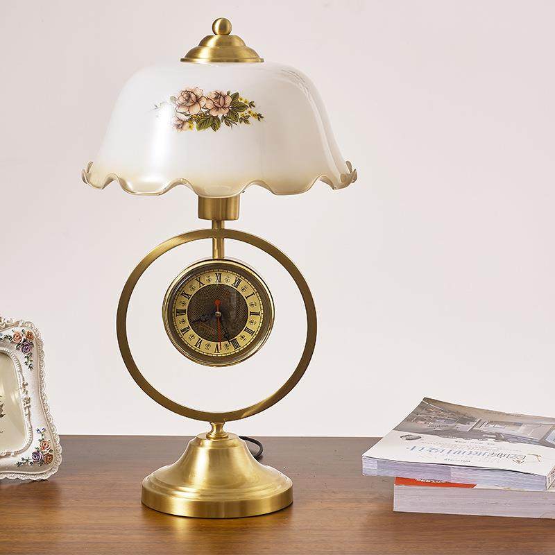 中式新复古怀旧风卧台灯民室国风格书房UAG客厅带表钟装饰床头柜,鲜花速递/花卉仿真/绿植园艺,其它园艺用品,淘宝优惠券,粉丝福利购,淘宝优惠卷