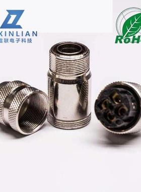 M1PSY2连接D型防位头4芯组装式屏蔽型航空插工业器呆防公水连接器