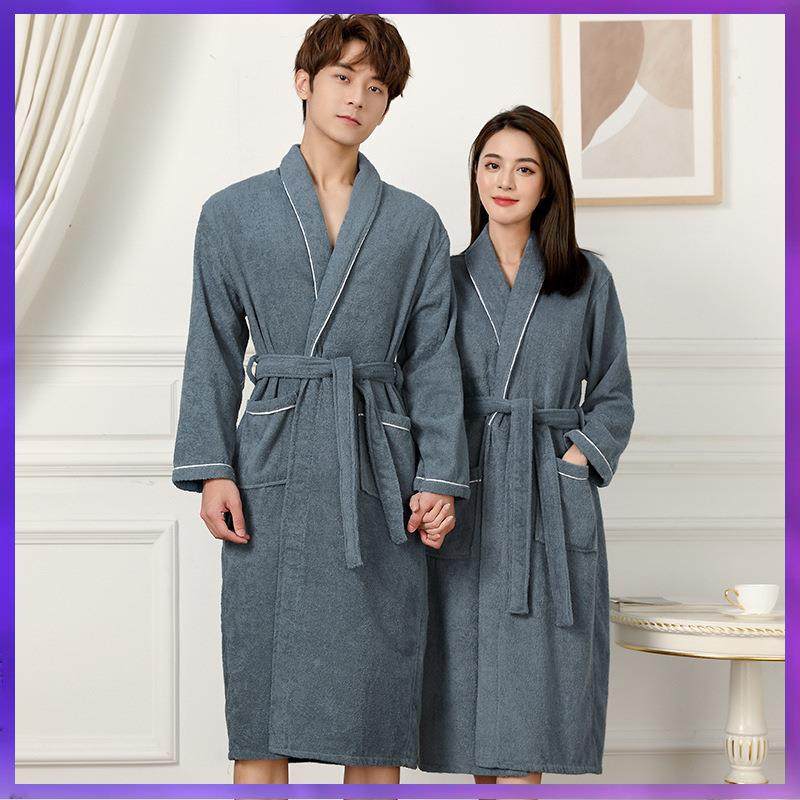 巾料浴袍水浴衣酒毛店浴巾民宿女FVNNJCMJ成人睡袍男做LOG吸O