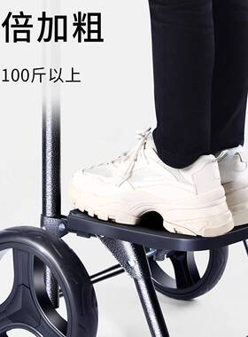 买菜小拉车车家用折叠轻年布袋便老人购物拉杆手推PTU车便携