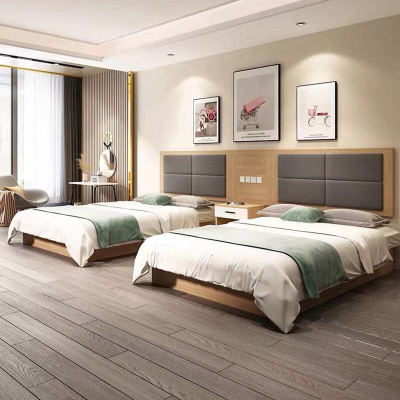 店床标套间174全家具宾馆式专用床箱公寓民宿实木床员工酒宿舍板