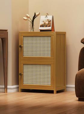 书架物架落地厅书简置易客VMZ一体靠柜墙小边柜储物窄缝转角收纳