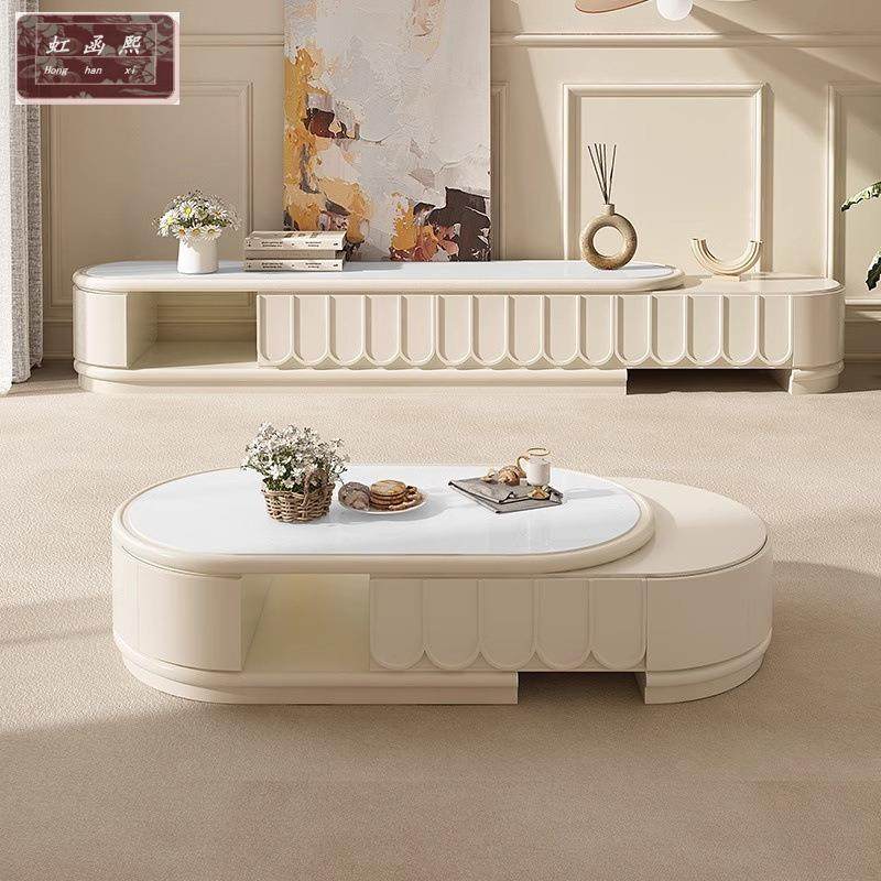 奶法式伸岩板茶几缩电油视组合小户型客厅简约家用椭圆形TJI伸缩,鲜花速递/花卉仿真/绿植园艺,其它园艺用品,淘宝优惠券,粉丝福利购,淘宝优惠卷