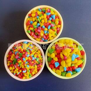 彩色石头盆栽多小石肉铺子植面石园艺造VAW景物花盆鱼缸装饰