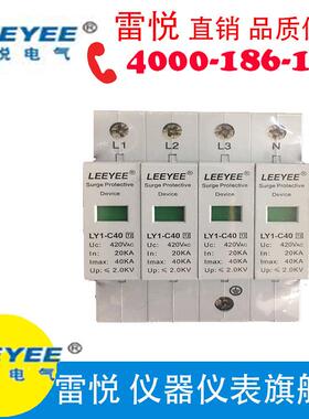 雷悦保器-LY1B604P浪涌保护LY1-B60器高性能电防雷护涌避雷器