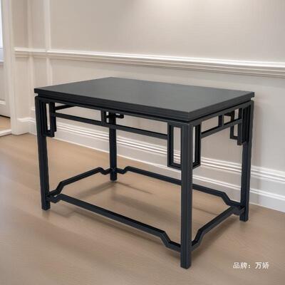 合金大回纹花几色盆景架架室FTX内家黑具装饰架铝室外阳台花园林