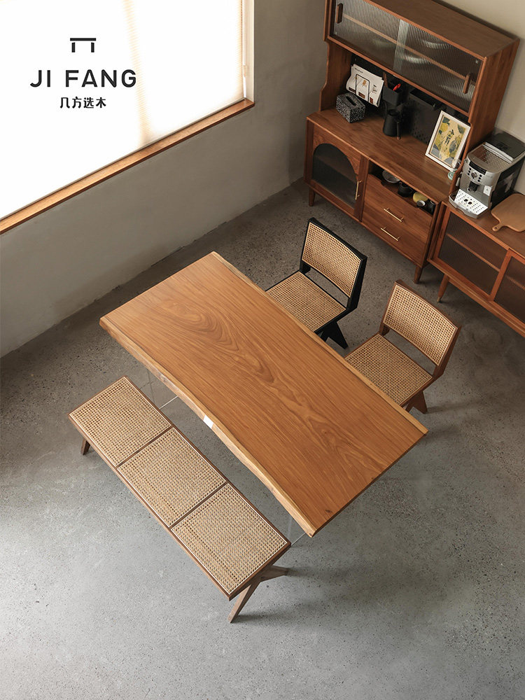 A10L丨大美木豆非洲柚木整块实木大板桌实木餐桌茶桌去客厅化