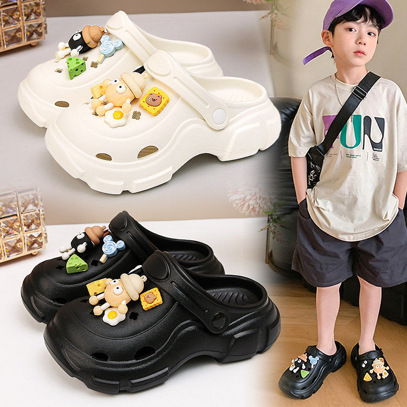 男童拖鞋2026新款夏季儿童居家外穿洞洞鞋防滑防臭男孩户外沙滩鞋